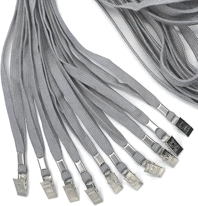 Bird Fiy Gray Lanyards 100 Pack Bulk Badge Lanyards - Image 4
