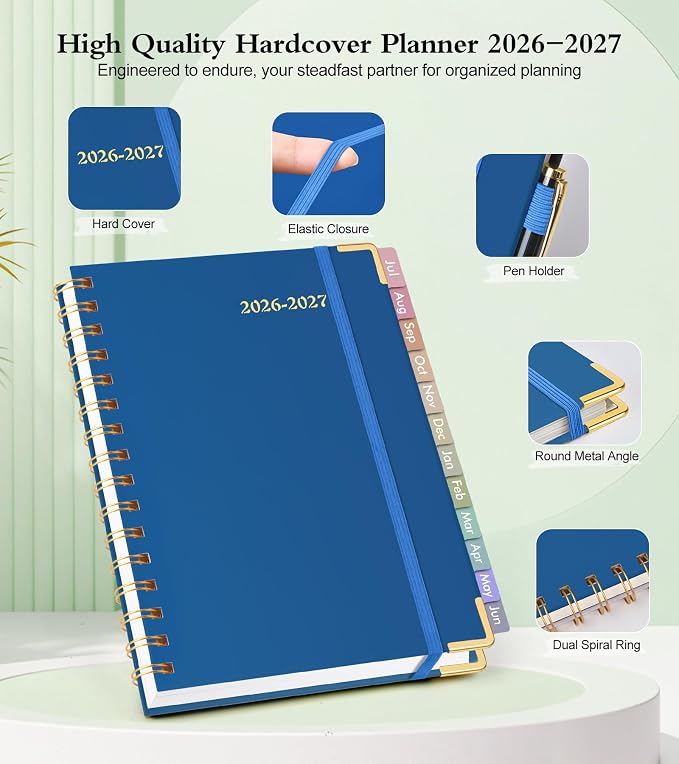 A5 Academic Planner 2026-2027, Weekly and Monthly Planner from July 2026 - Image 4