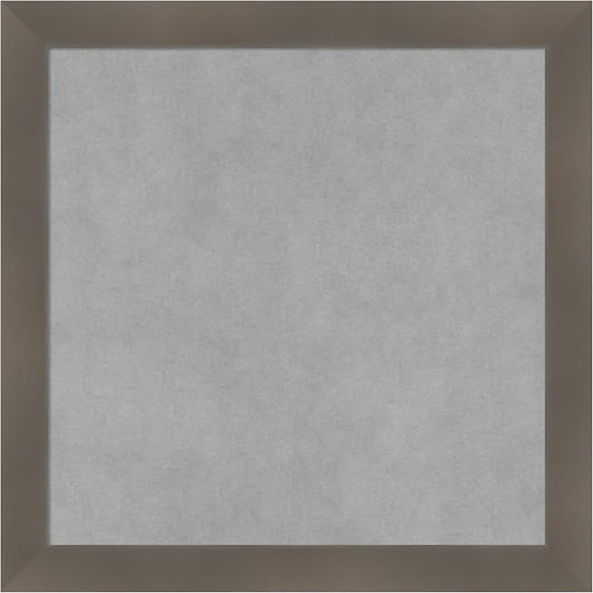 Amanti Art Grey Framed Magnetic Board 18x18 Small Vision Board by AmantiArt