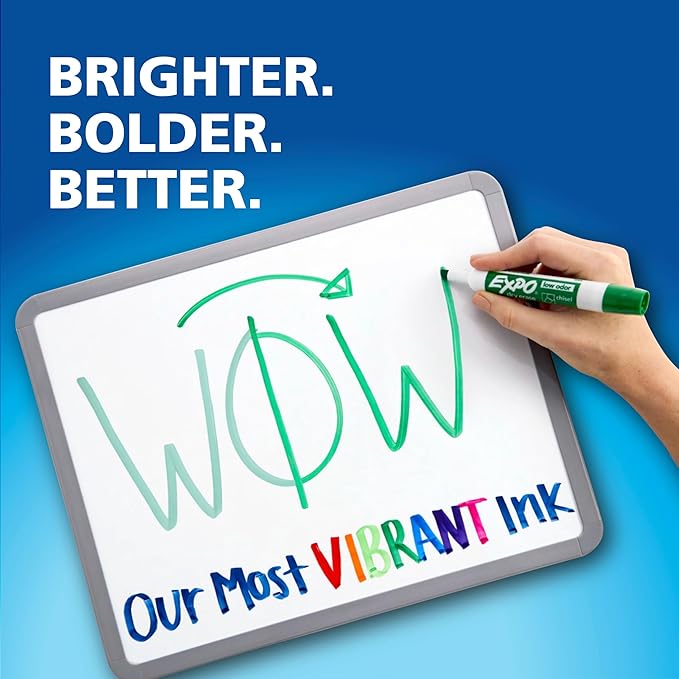 EXPO Dry Erase Markers, Low Odor Ink, Chisel Tip - Image 3