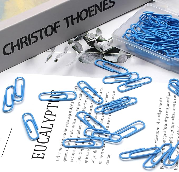 Luomorgo 120 Pcs Blue Paper Clips - Image 6