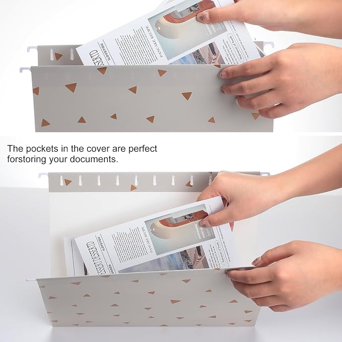 Estune 32 Pcs Decorative Hanging File Folders Letter Size Cabinet File Folders - Image 5