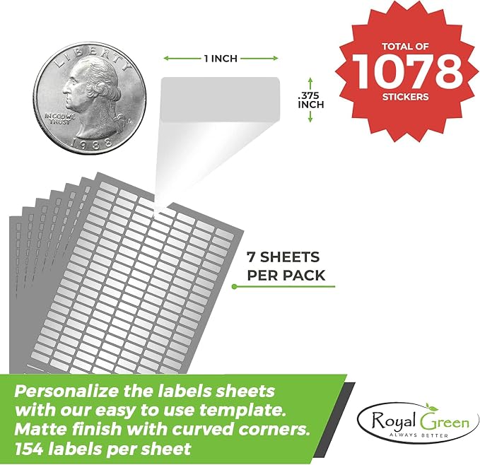 Metallic Labels Printable Sticker Paper Sheets - Image 2