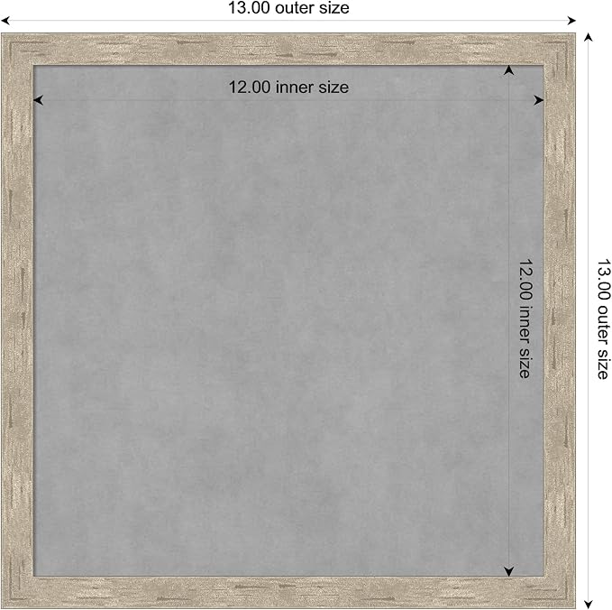 Amanti Art Silver Framed Magnetic Board 13x13 X-Small Vision Board - Image 4