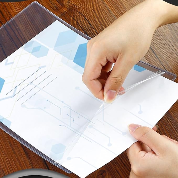 Ollain 10 PCS Job Ticket Holders Waterproof Resealable Zip Dry Erase Document - Image 4