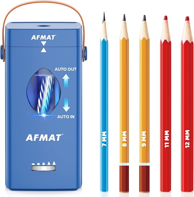 AFMAT Electric Pencil Sharpener, Fully Automatic Pencil Sharpener by AFMAT