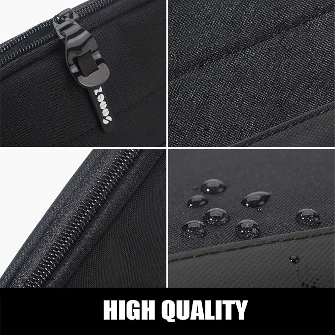 Sooez Wide-Opening Pencil Pen Case, Lightweight & Spacious Pencil Pouch Zipper - Image 4