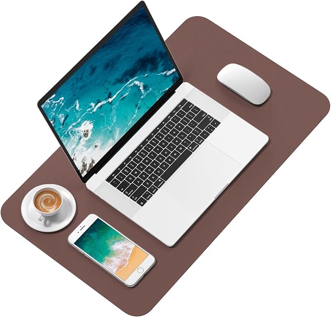 Hsurbtra Desk Pad, 23.6" x 13.8" PU Leather Desk Mat, M Extended Mouse Pad - Image 2