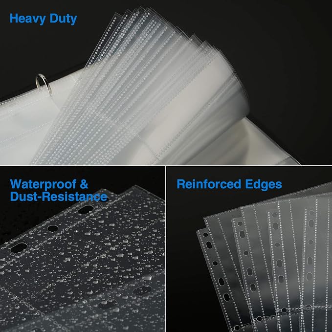 Sooez 30 Pack Heavy Duty Photos or Postcards Page Protectors, Plastic Clear - Image 4