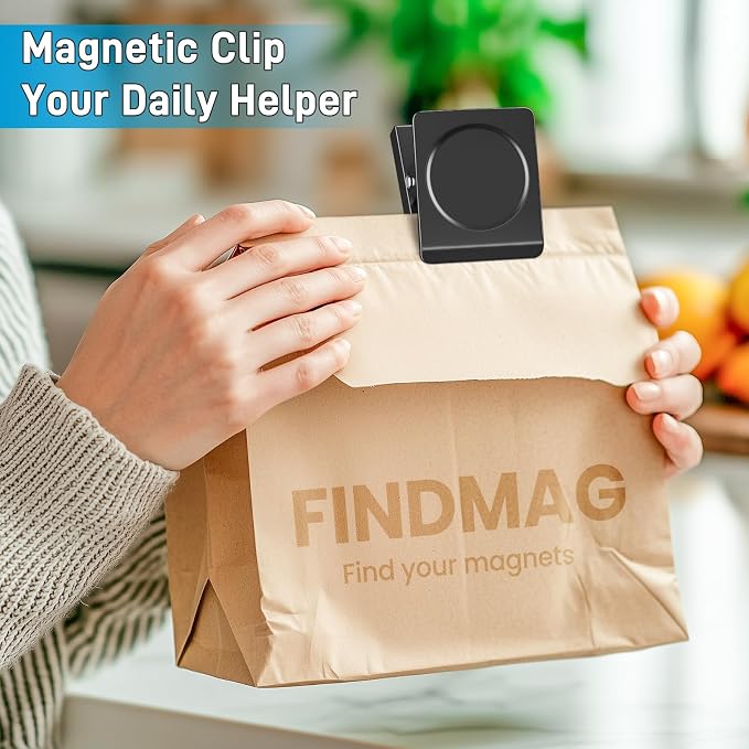 FINDMAG 2.2inch Extra Large Magnetic Clips, Magnet Clip Heavy Duty, Strong - Image 5
