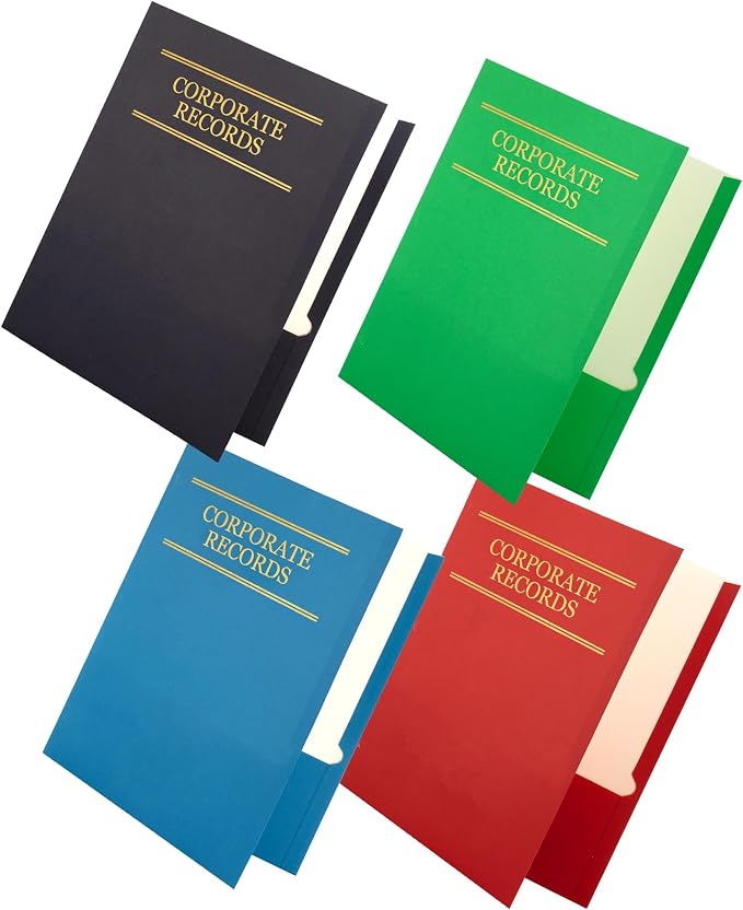 Corporate Records Folder, 3 Hole Punched Business Document Folder - Image 5