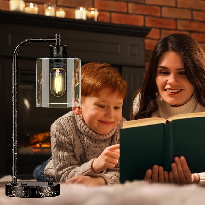 Set of 2 Industrial Table Lamps - Image 9