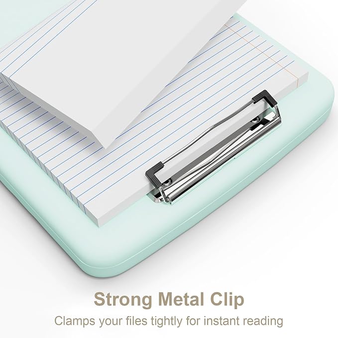 Piasoenc Clipboard with Storage, 8.5 x 11 Organization Box with Pen Holder and - Image 4