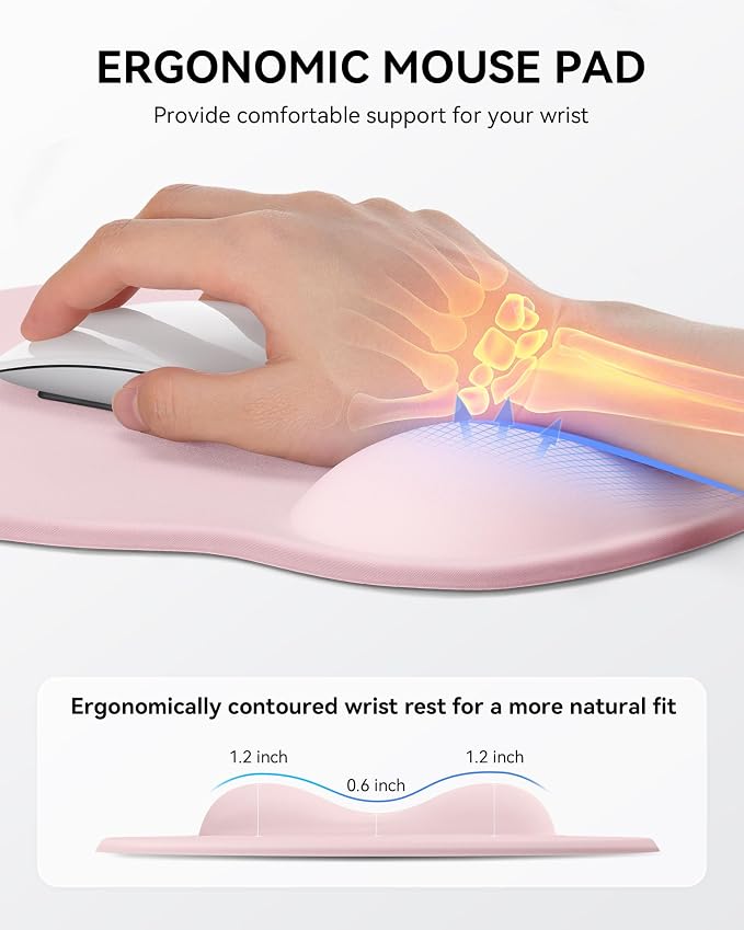 Mouse Pad with Wrist Rest, Ergonomic Mouse Pads - Image 3