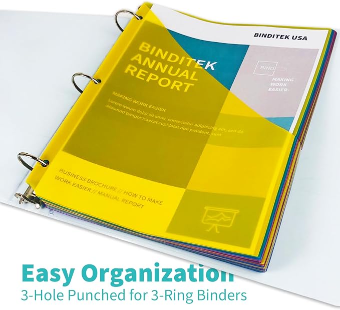 Binditek 30 Pack Poly Slash File Jackets - Image 6