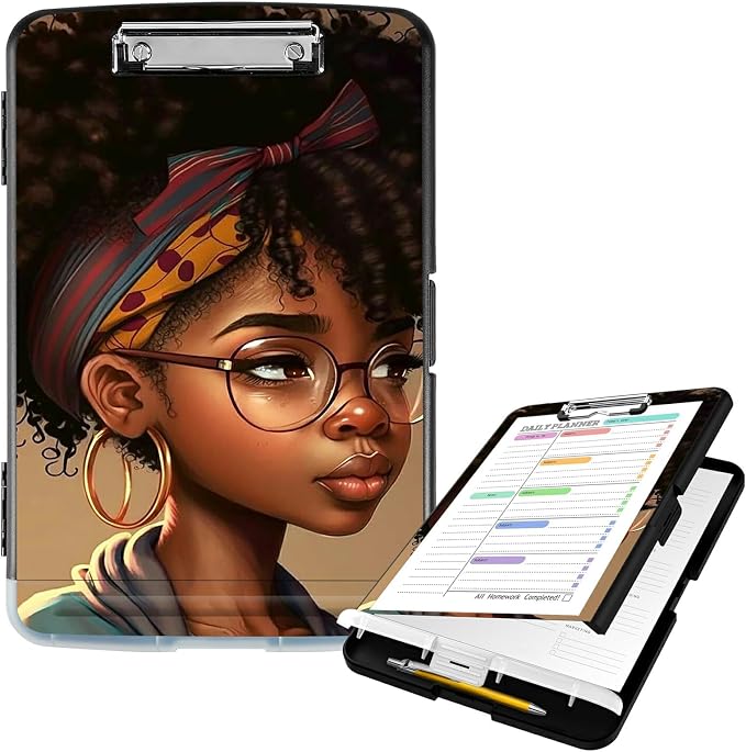 Clipboard with Storage High Capacity Plastic Nursing Clipboards with Pen Holder by Unknown