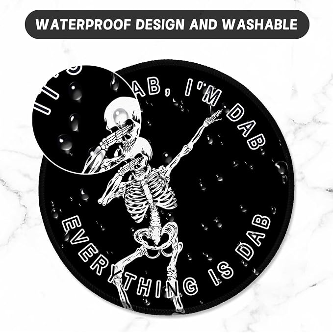 ITNRSIIET Round Mouse Pad with Stitched Edge Premium-Textured Waterproof - Image 5