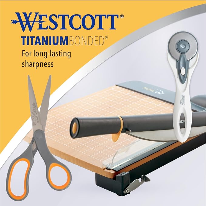 Westcott Titanium Bonded Scissors, Soft Handle - Image 5