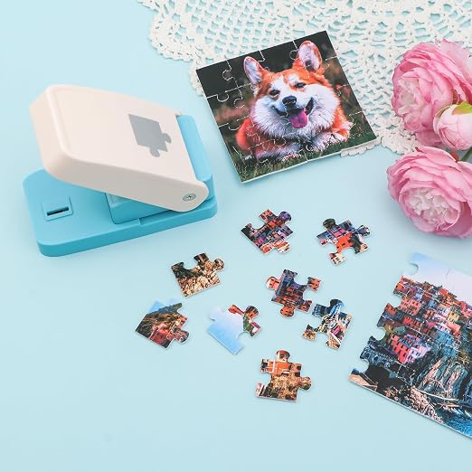 Puzzle Punch, 1 x 1 inch Mini Puzzle Maker, Portable Puzzles Pieces Puching - Image 8