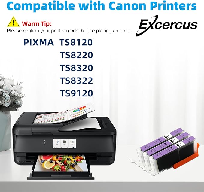 CLI-281 PB Photo Blue Ink Cartridge Replacement for Canon CLI-281XXL 281XXL 281 Ink cartridges Use for Canon PIXMA TS8120 TS8220 TS8320 TS8322 TS9120 Printers(3X CLI-281XXL Photo Blue)-DeskLoop Office