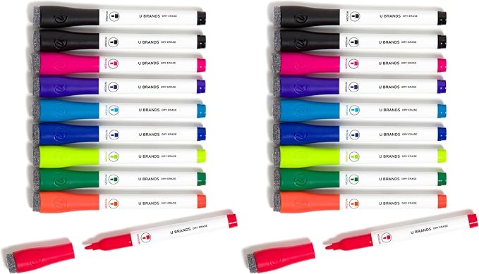 U Brands Low-Odor Dry Erase Markers by UBrands