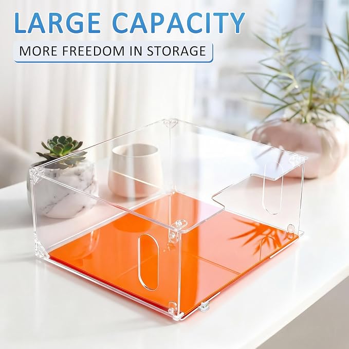 Novabright 2 Pack Acrylic File Organizer Box - Image 6