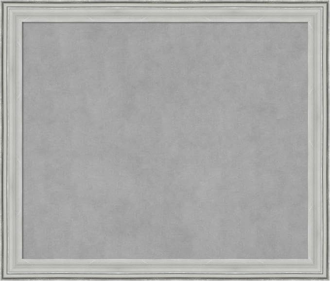 Amanti Art Silver Framed Magnetic Board 23x27 Medium Vision Board by AmantiArt