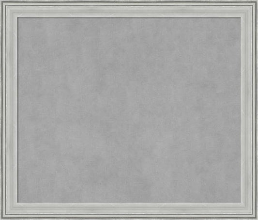 Amanti Art Silver Framed Magnetic Board 23x27 Medium Vision Board by AmantiArt