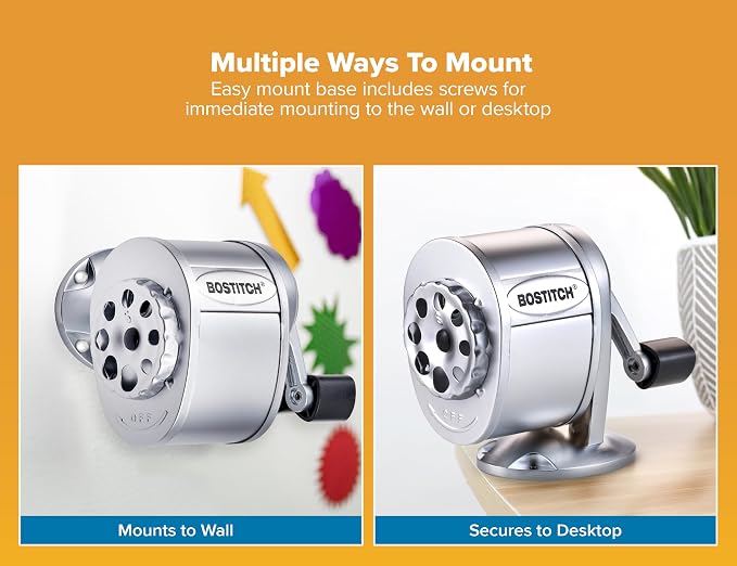 Bostitch Metal Manual Pencil Sharpener - Image 2