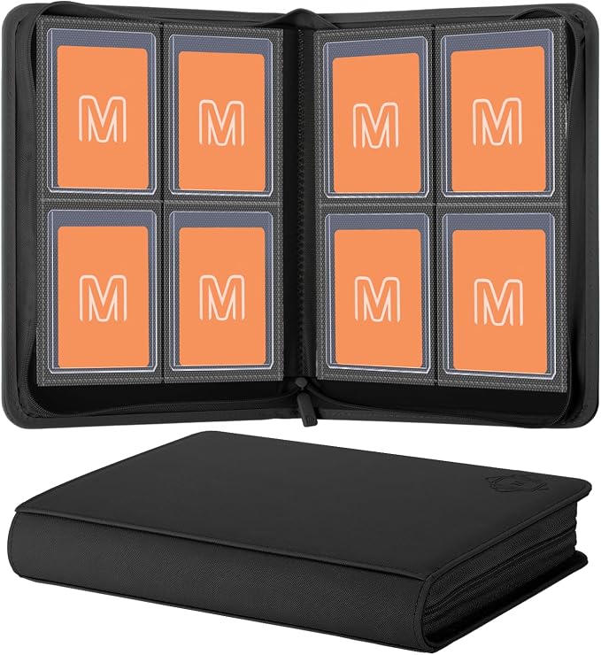 Toploader Binder, 4-Pocket Side Load Trading Card Album, Holds 128 Cards by MOSLA
