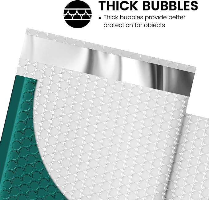 Fuxury Bubble Mailer 6x10 Inch 600 Pack Forest Green Bubble Mailers Bulk Thick - Image 3