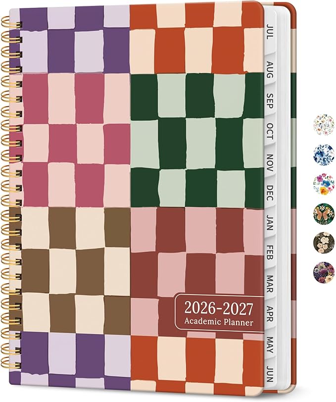 Planner 2026-2027, Academic Year Monthly and Weekly Calendar Planner, Jul 2026 by Taja