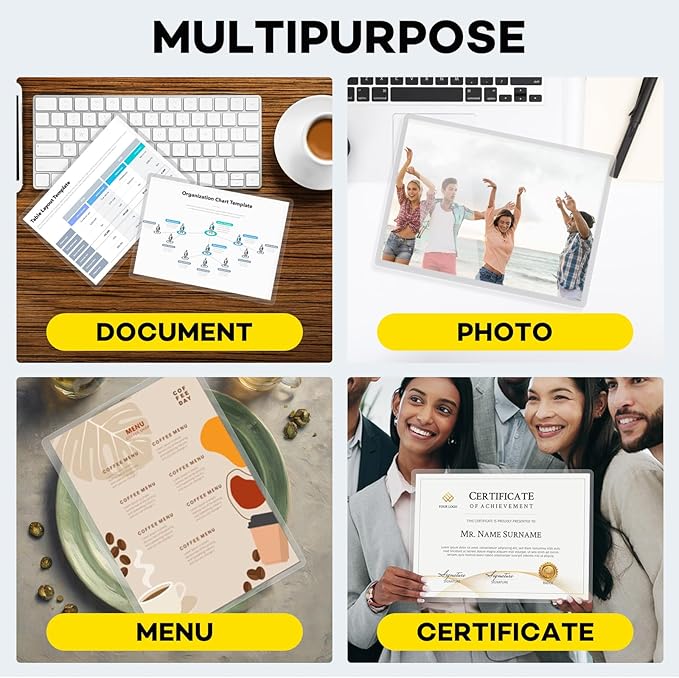 300 Pack Laminating Sheets, 3 Mil, 9 x 11.5 Inches Thermal Laminating Pouches Lamination Sheet Paper for Laminator, Clear, Letter Size, Office and School Supplies-DeskLoop Office