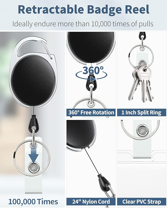 Uniclife 3 Pack Sliding Badge Holders - Image 3