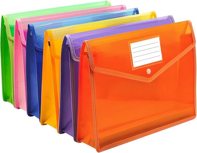 Plastic Expanding File Folder, Envelope Folders by Ecerangus