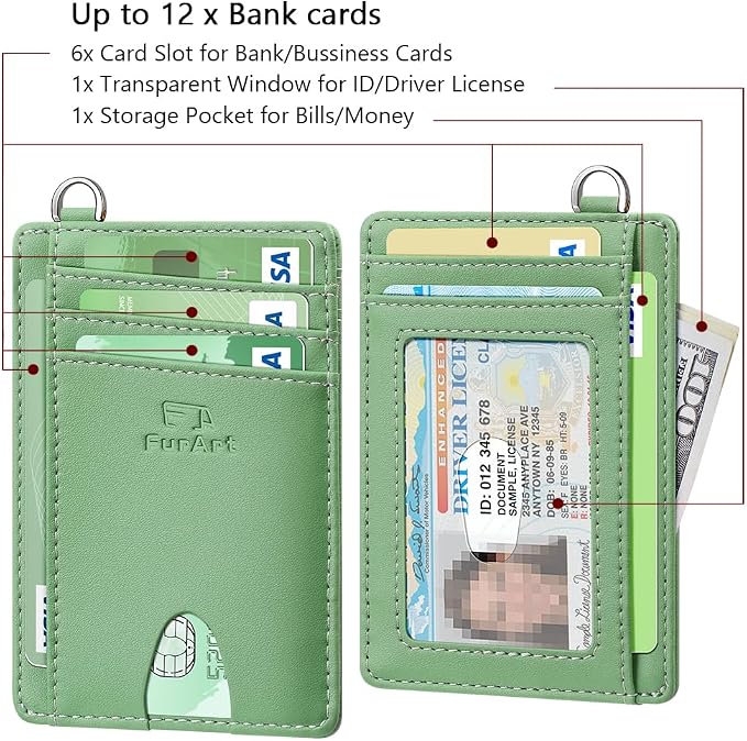 FurArt Slim Minimalist Wallet RFID Credit Card Holder - Image 6