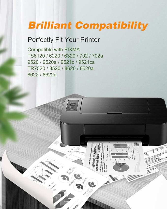 MILEKO 280XXL Black Ink Cartridges Replacement for Canon 280 281 Ink Cartridges Work with Canon TR8620a TS9521C TS9120 TS6220 TR7520 TR7620A TR8520 TS6320 TS9520A TS702A TS8220 TS8320 Pinter (2 PGBK)-DeskLoop Office