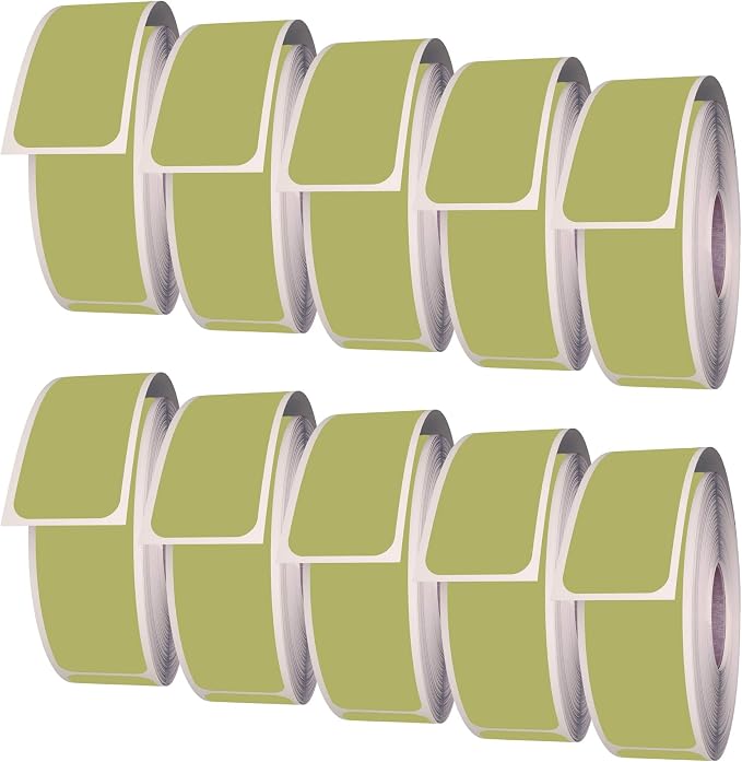 Royal Green Rectangular Color-Coding Labels 3x1-20 Sticker Rolls by RoyalGreen