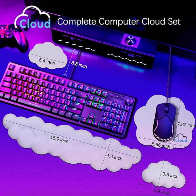 Cloud Wrist Rest Keyboard Palm Rest - Image 4