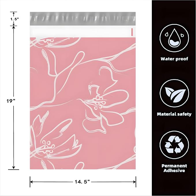 POLYSELLS 50pcs 14.5x19 Inches Poly Mailers Waterproof & Tear Resistant Mailing - Image 2