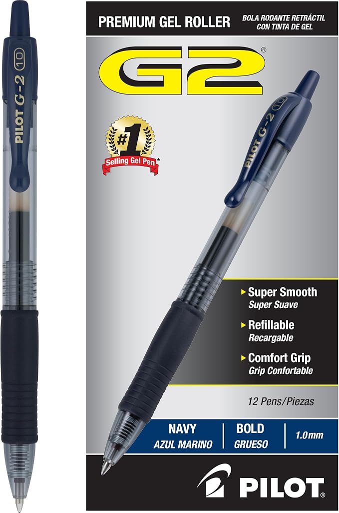 Pilot G2 Premium Refillable & Retractable Rolling Ball Gel Pens, Bold Point by PilotCorporationofAmerica