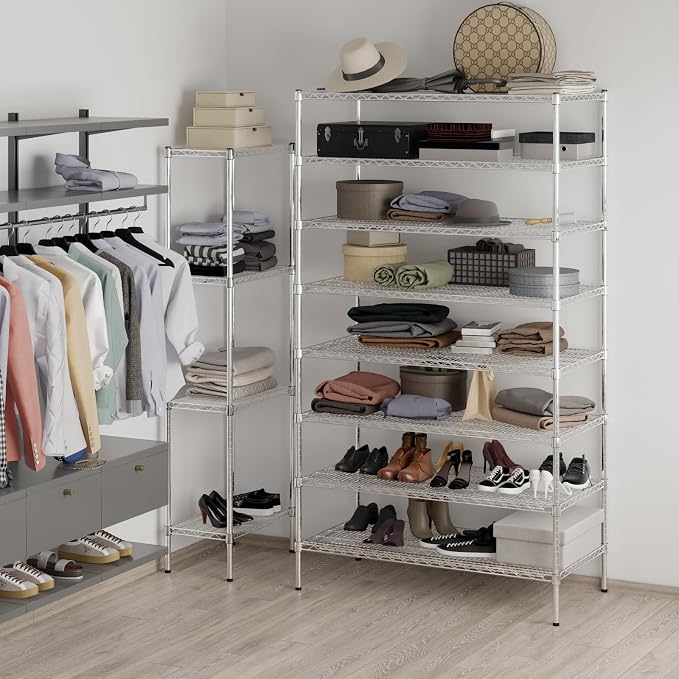 Regal Altair 24" Deep x 48" Wide x 86" Height Wire Shelving Kit | 8-Tier | NSF - Image 4