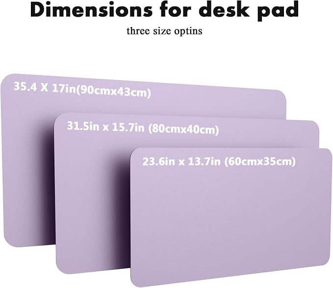 YSAGi Double-Sided Desk Pad, 23.6"x13.7"Leather Desk Mat, Eco Cork Desk Pad - Image 7