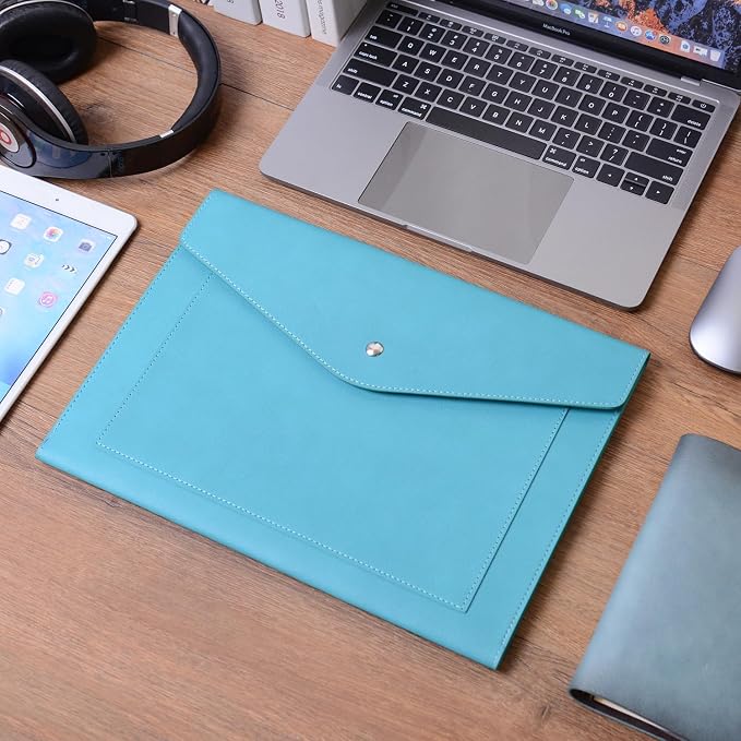 Wason Expanding A4 Document File PU Leather Envelope Case Holder-Large Size - Image 4
