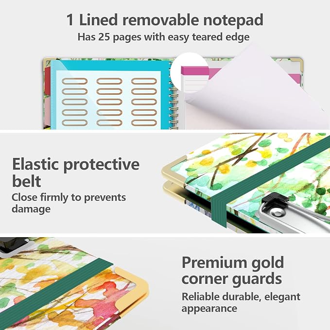 Clipboard Folio with Notepad for Letter Size, 5 Extra Folders with Storage 10 - Image 3