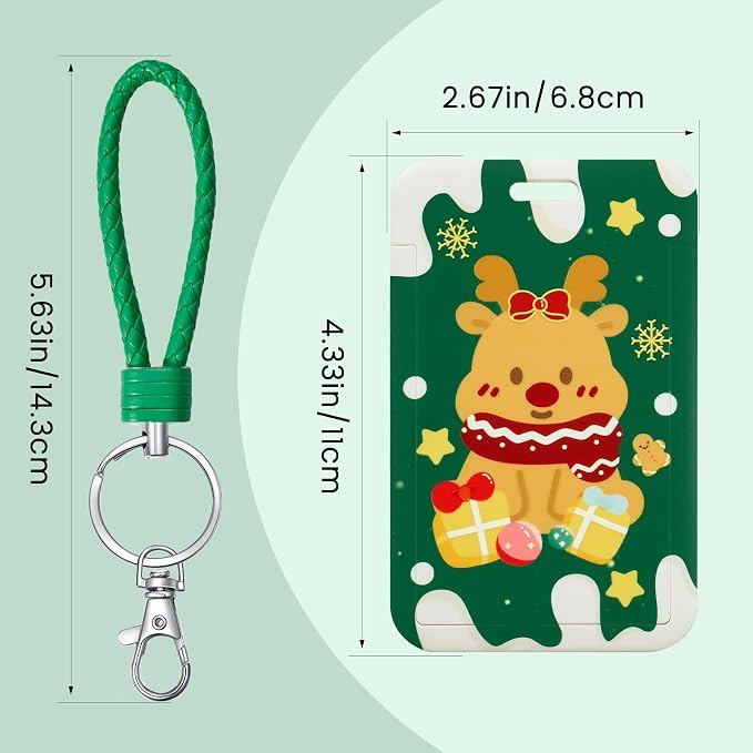 ID Card Badge Holder Key Chain - Image 2