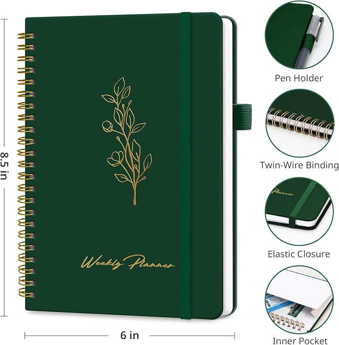 Taja Undated Weekly Planner, Weekly To Do List Notebook - Image 3
