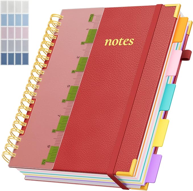 XYark A4 Hardcover Spiral Notebook, 8.5"x11" College Ruled Notebooks by XYark