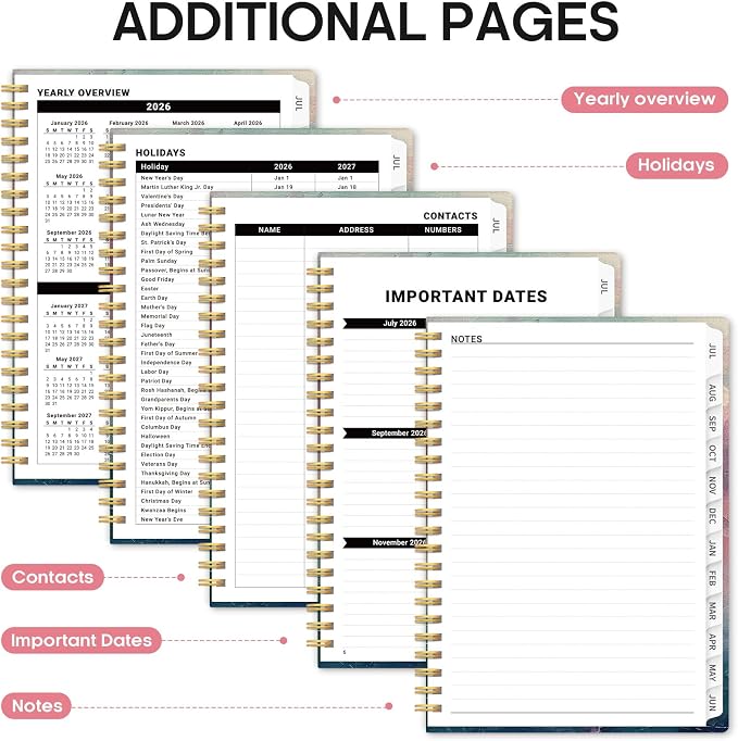 Planner 2026-2027, Academic Year Weekly and Monthly Calender Planner, from Jul - Image 5