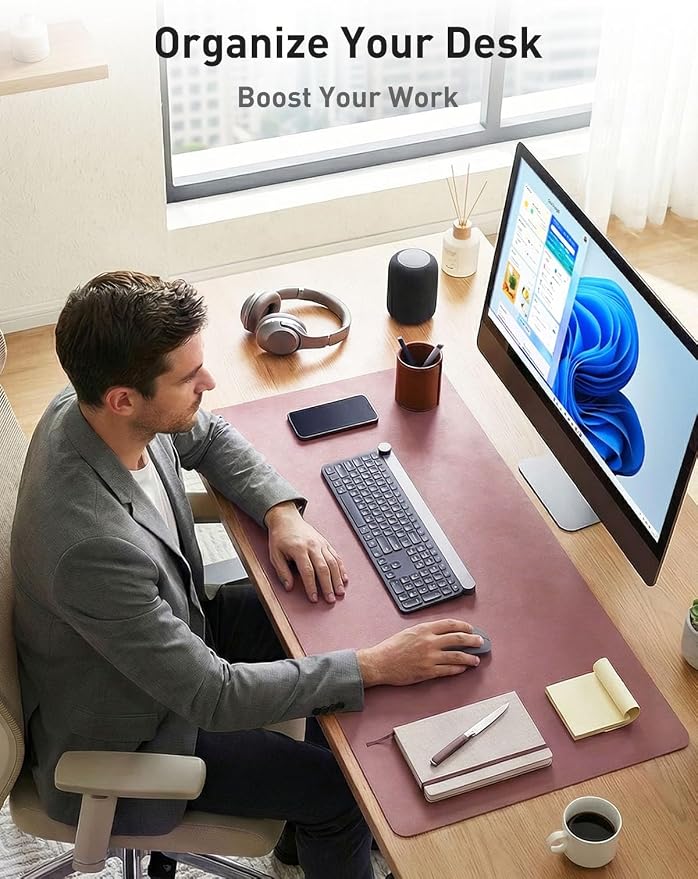 Aothia Faux Leather Desk Mat - Image 3
